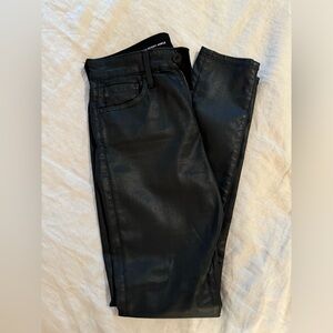 AG Farrah black coated jeans
